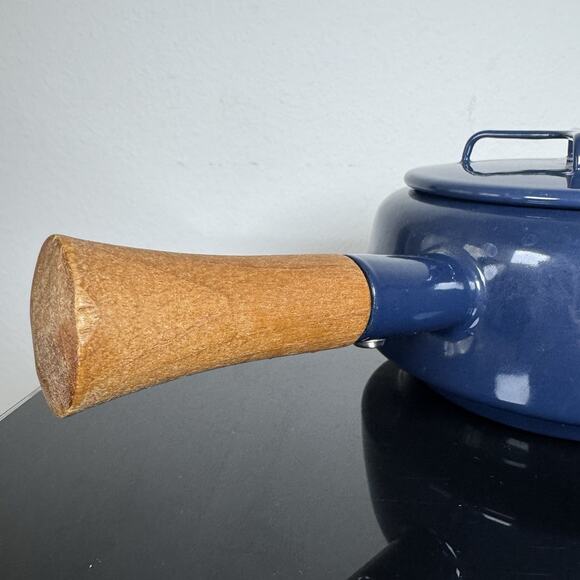 Dansk Kobenstyle Enamelware - Blue - Fondue Pot no base - 7" MCM - Picture 4 of 15